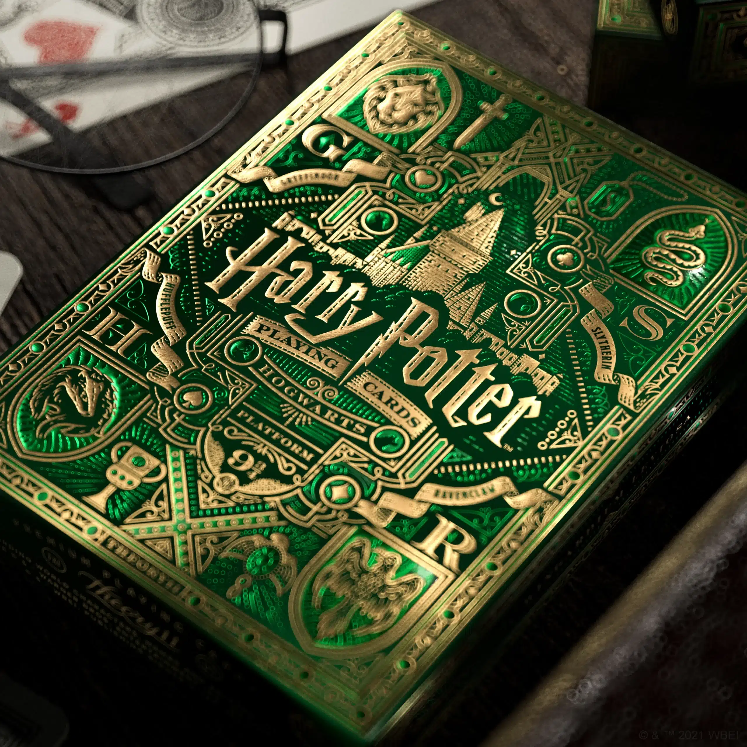 Playing Card Deck Green (Slytherin) – Boutique des 3 Sorciers